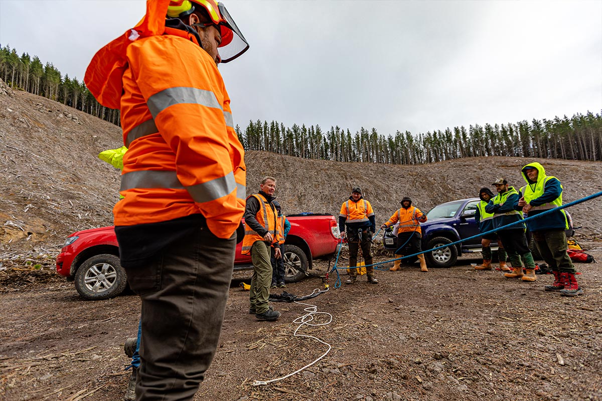 Security on Steep Terrain - Forestry safety training courses NZ